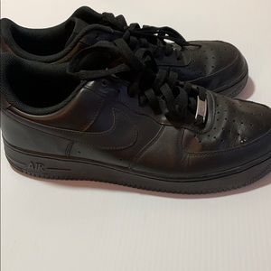 Men Black Air Force One Size 10.5